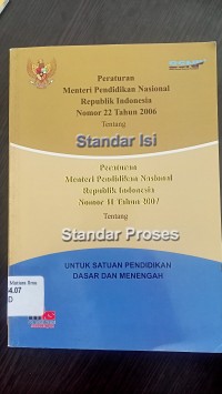 Standar proses untuk satuan pendidikan dasar dan menengah