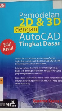 Pemodelan 2d & 3d dengan autoCAD tingkat dasar