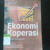 Ekonomi koperasi: teori dan manajemen
