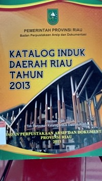 Katalog induk daerah riau tahun 2013