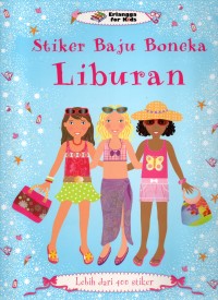 Stiker baju boneka liburan