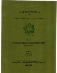 Laporan pelaksanaan praktik pengalaman lapangan (PPL)