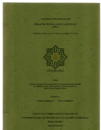 Laporan pelakasanaan praktik pegalaman lapangan (PPL): mahasiswa strata satu (S1) tahun akademik 2019/2020