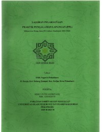 Laporan pelaksanaan praktik kerja lapangan (PPL) mahasiswa strata satu (S1) tahun akademik 2023/2024