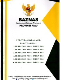 Baznas: badan amil zakat nasional provinsi riau: peraturan badan amil zakat nasional